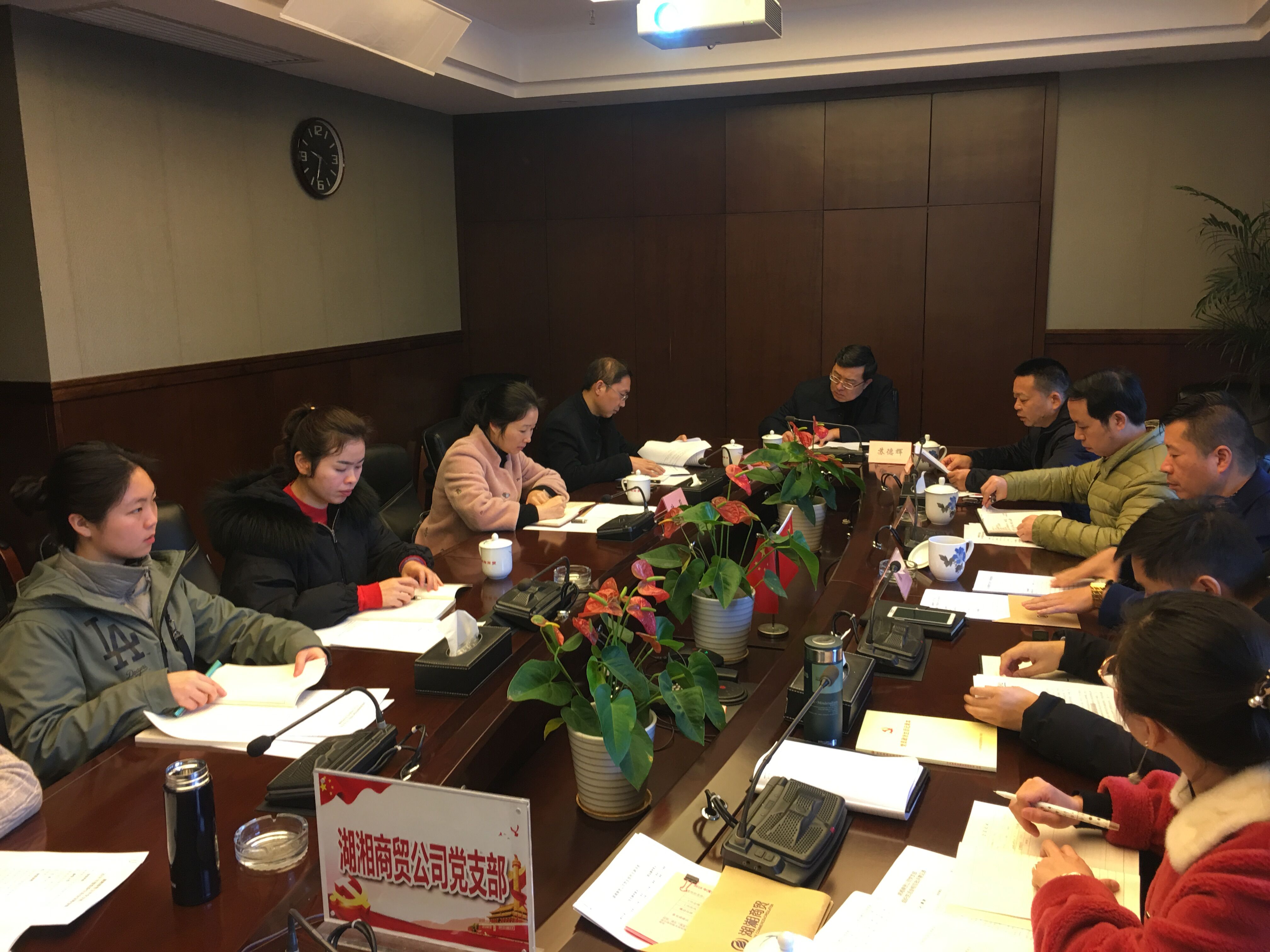 湖湘商贸公司党支部召开2018年度组织生活会